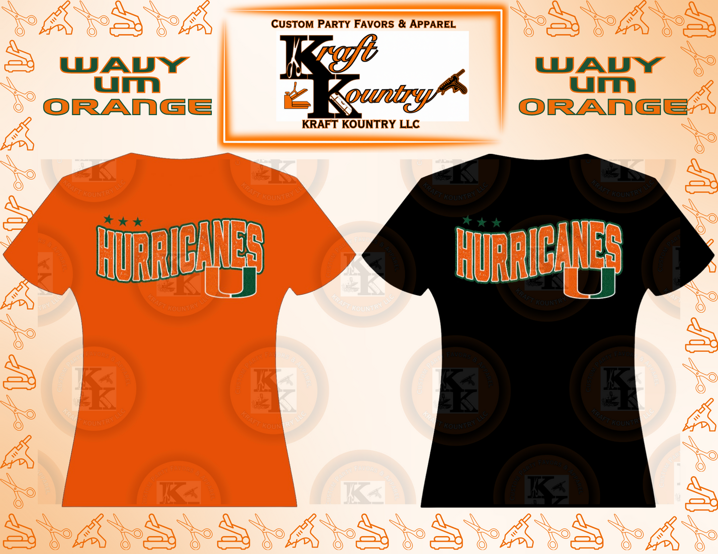 NCAA: WAVY (ORANGE) UM Graphic T-Shirt