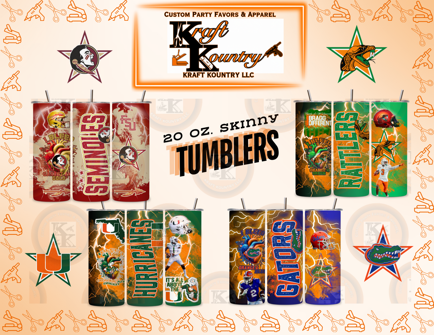 NCAA: FSU 20oz Tumblers