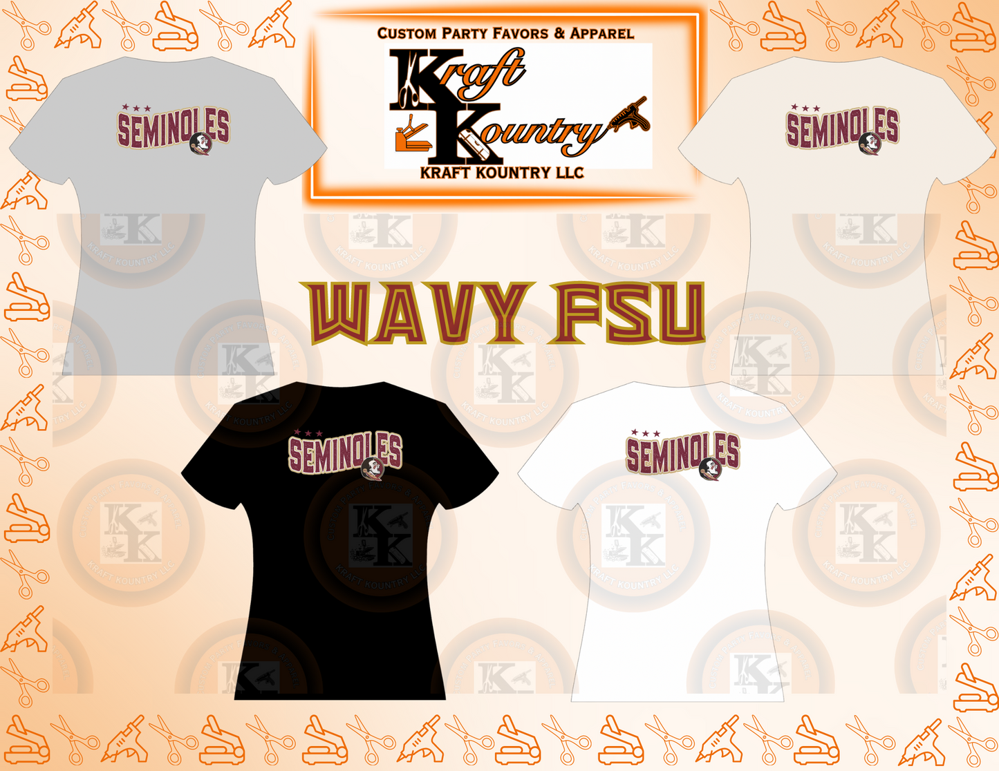 NCAA:WAVY FSU Graphic T-Shirt