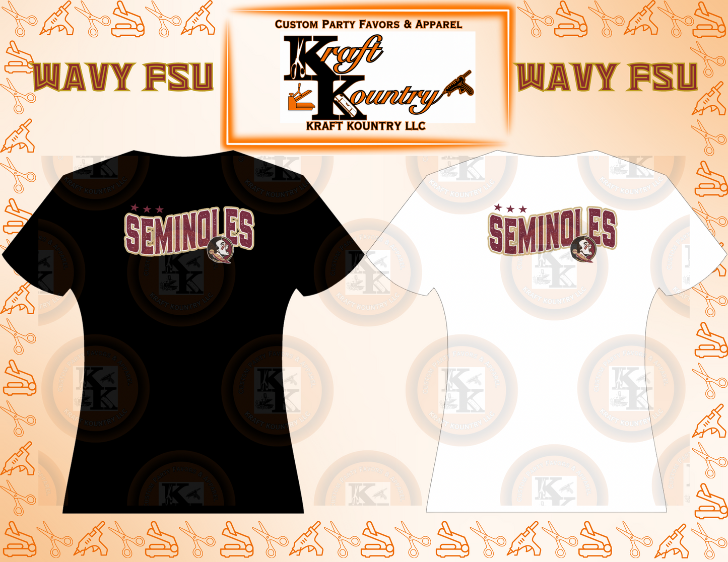 NCAA:WAVY FSU Graphic T-Shirt