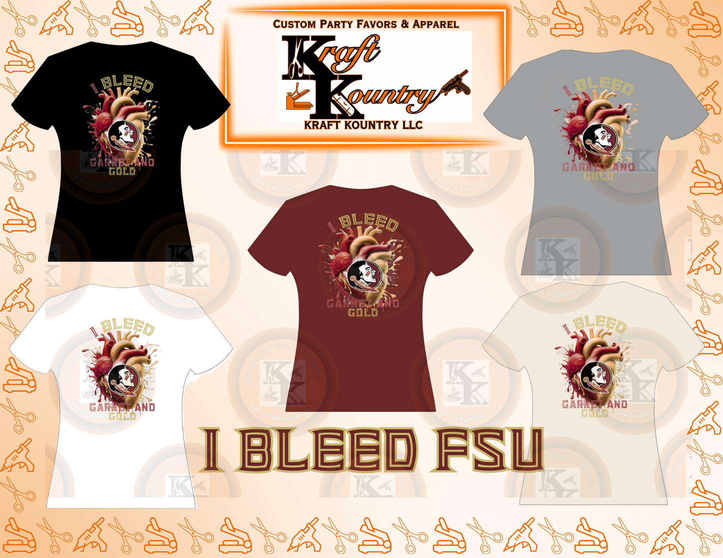 NCAA: I Bleed FSU Graphic T-Shirt