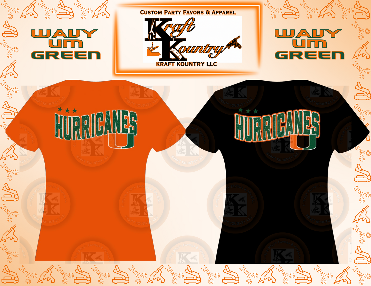 NCAA: WAVY (GREEN) UM Graphic T-Shirt