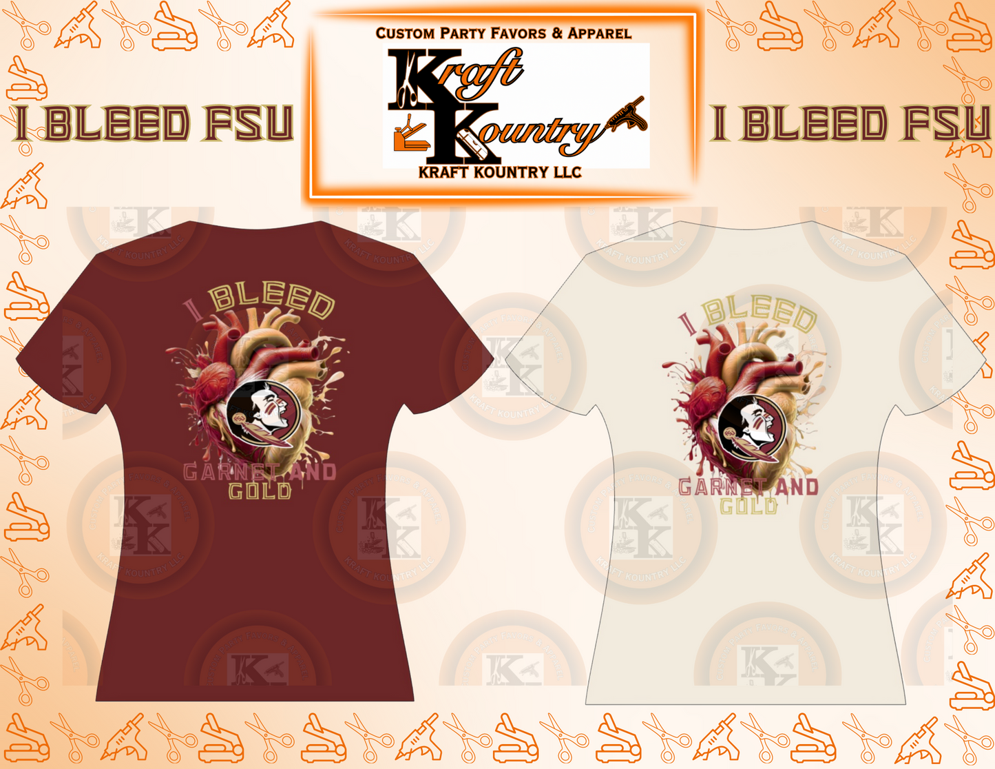 NCAA: I Bleed FSU Graphic T-Shirt