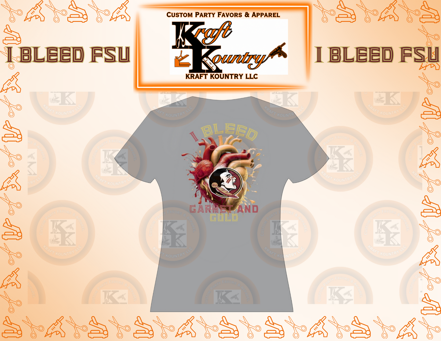 NCAA: I Bleed FSU Graphic T-Shirt