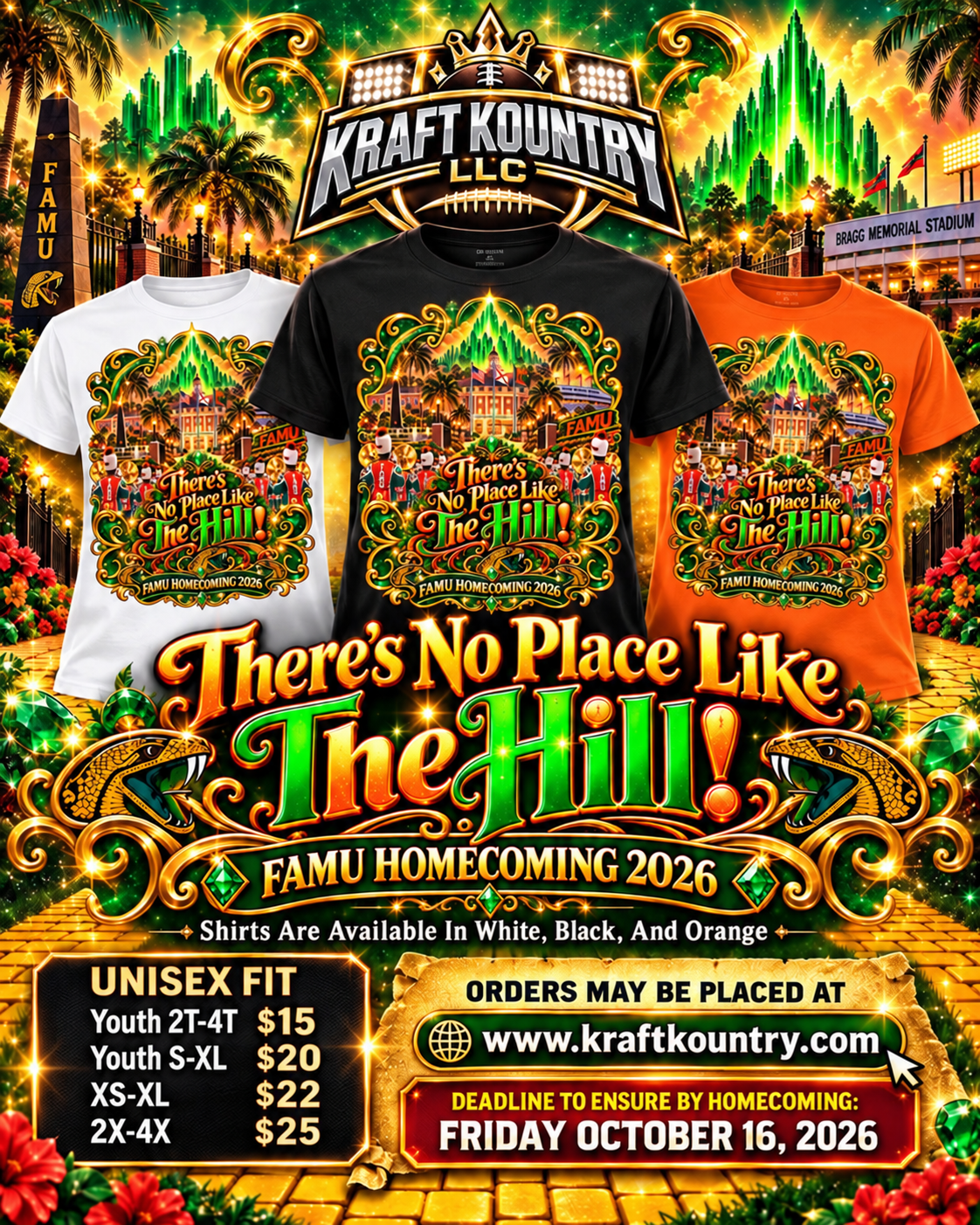 FAMU Homecoming '26 Graphic T-Shirt